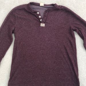 Burgundy Hollister Long Sleeve